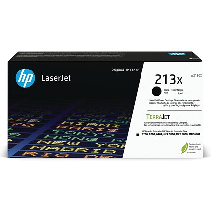 HP 213X Original LaserJet Toner Cartridge High Yield Black W2130X