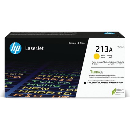 HP 213A Original LaserJet Toner Cartridge Yellow W2132A