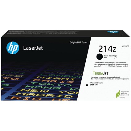 HP 214Z Original LaserJet Toner Cartridge Ultra High Yield Black W2140Z