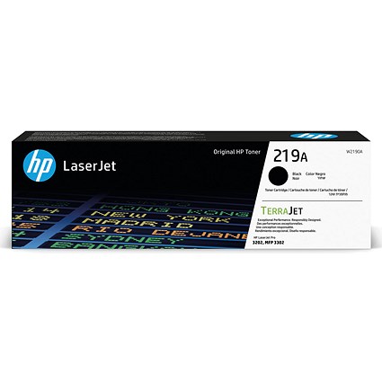 HP 219A Original LaserJet Toner Cartridge Black W2190A