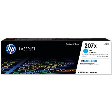 HP 207X Original LaserJet Toner Cartridge High Yield Cyan W2211X