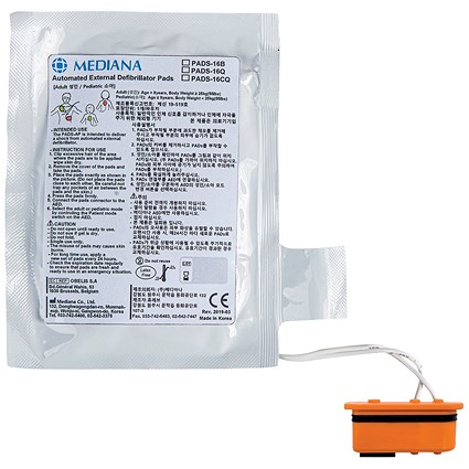 Mediana A16 AED Replacement Defibrillation Pads Adult/Paediatric