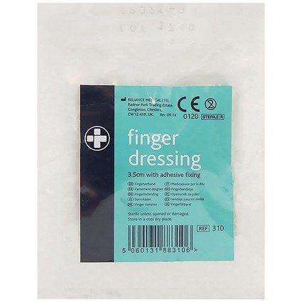 Reliance Medical Finger Dressing Adhesive Fixing 35mm (10 Pack)
