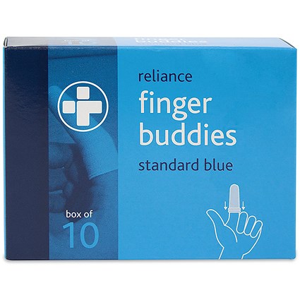Reliance Medical Finger Buddies Standard Blue Pack of 10