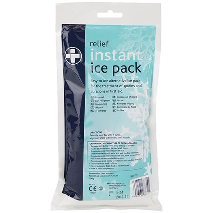 Reliance Medical Relief Instant Ice Pack, 300 x 130mm, Pack of 10