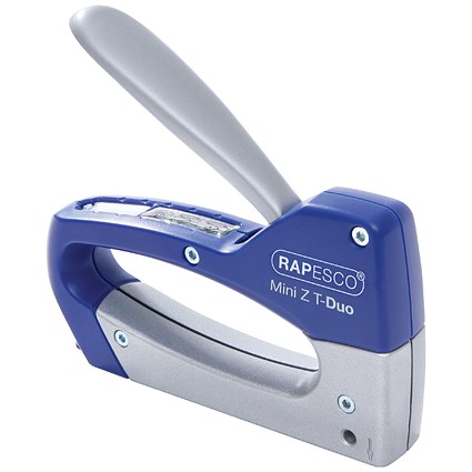 Rapesco Mini Z T-Duo Staple Tacker Blue/Silver 0954