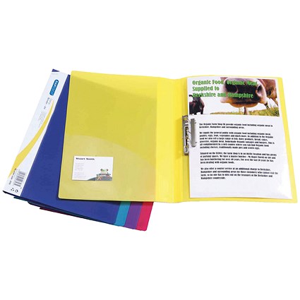 Rapesco A4 Clamp Binders, Assorted, Pack of 10 Rapesco A4 Clamp Binders, Assorted, Pack of 10