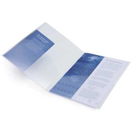 Rapesco A4 Twin ID 787 Files / Clear / Pack of 5