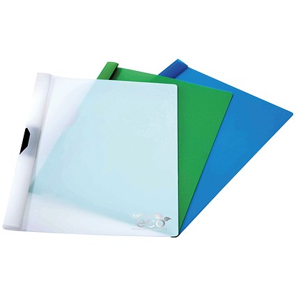 Rapesco A4 Eco PP Clip File, 3mm Spine, Assorted, Pack of 10