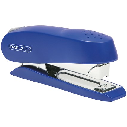 Rapesco Luna Half Strip Stapler, Capacity 50 Sheets, Blue Rapesco Luna Half Strip Stapler, Capacity 50 Sheets, Blue