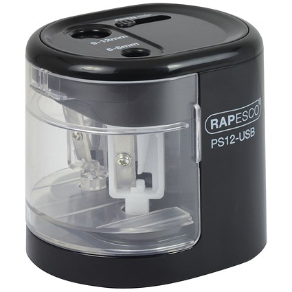 Rapesco USB Electric Pencil Sharpener Black