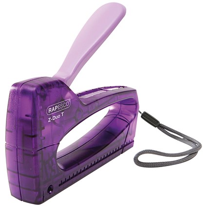 Rapesco Z-Duo T Staple Tacker, Purple