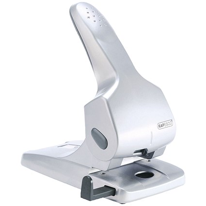 Rapesco Zero 65 2 Hole Punch, Capacity 65 Sheets, Silver