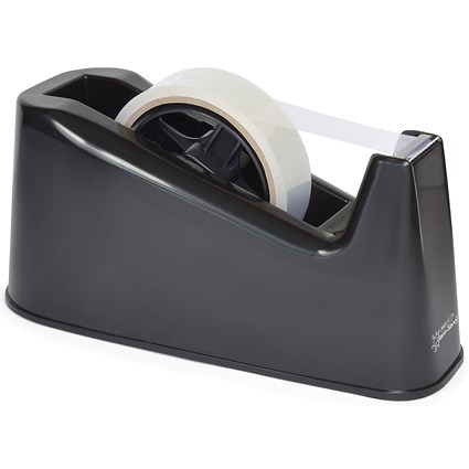 Rapesco Germ-Savvy 500 Tape Dispenser, Takes 25mm x 33m and 25mm x 66mm Tape, Black Rapesco Germ-Savvy 500 Tape Dispenser, Takes 25mm x 33m and 25mm x 66mm Tape, Black