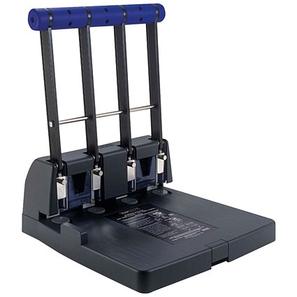 Rapesco 4400 4 Hole Punch, Capacity 150 Sheets, Black