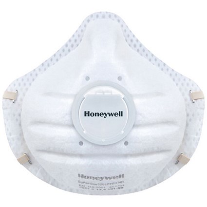 Honeywell Superone FFP2 Valved Mask, White, Pack of 20