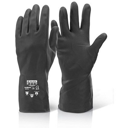 Beeswift House Hold Heavy Weight Rubber Gloves, Black, XL Beeswift House Hold Heavy Weight Rubber Gloves, Black, XL
