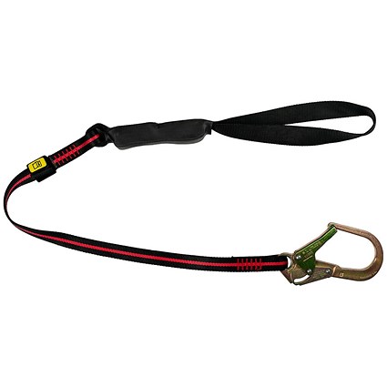 Honeywell Arc Flash Single Rebar Hook Lanyard, Black and Red, 1.8m