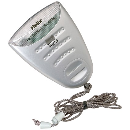 Helix Personal Attack Alarm With Torch Silver