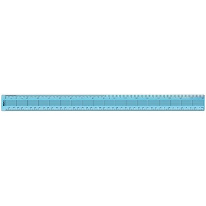 Helix Shatterproof Ruler Helix Shatterproof Ruler Gridded 45cm/18inch Blue Pack of 10 | Paperstone