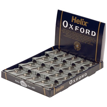 Oxford 1 Hole Metal Sharpener, Pack of 20