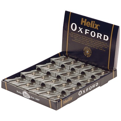 Helix Oxford Metal Pencil Sharpener (Pack of 20)