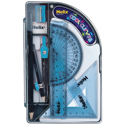 Helix Cool Curves Maths Set (Pack of 8)