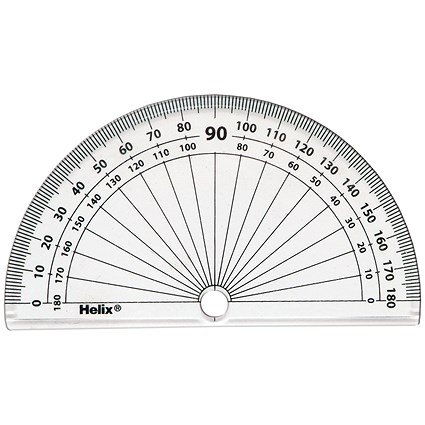 Helix 410cm 180 Degrees Protractor (Pack of 50)