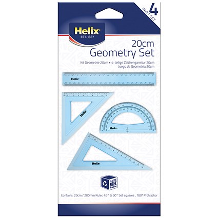 Helix 20cm Geometry Set (Pack of 10)