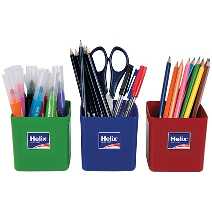 Helix Pencil Pots Assorted (Pack of 12)