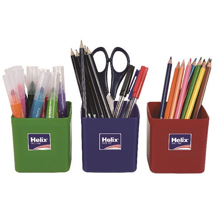 Helix Pencil Pots Assorted (Pack of 12)