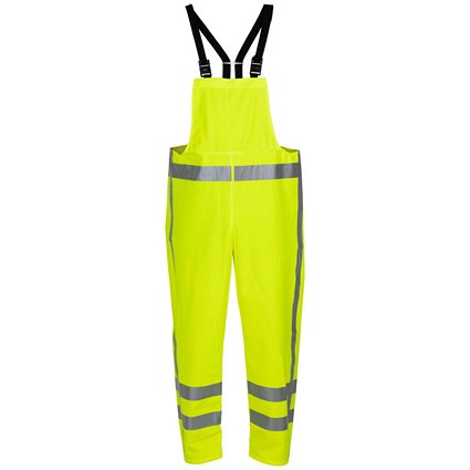 Hydrowear Vechta Hydrosoft High Visibility Waterproof Bib & Brace, Saturn Yellow, Medium Hydrowear Vechta Hydrosoft High Visibility Waterproof Bib & Brace, Saturn Yellow, Medium