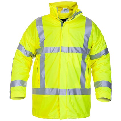 Hydrowear Norfolk Multi Hydrosoft Flame Retardant Anti-Static Waterproof Lined Parka, Saturn Yellow, Large Hydrowear Norfolk Multi Hydrosoft Flame Retardant Anti-Static Waterproof Lined Parka, Saturn Yellow, Large