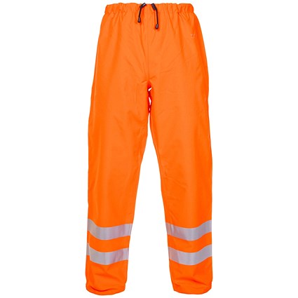 Hydrowear Ursum Simply No Sweat High Visibility Waterproof Trousers, Orange, XL