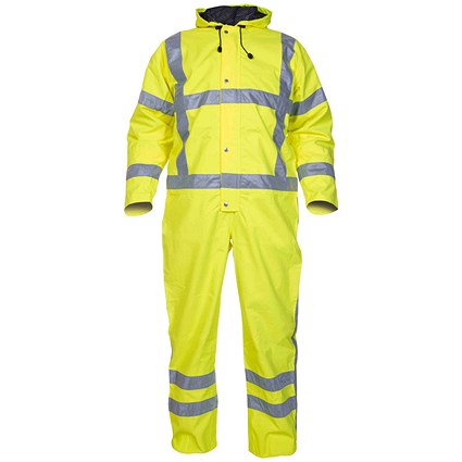 Hydrowear Ureterp Simply No Sweat High Visibility Waterproof Coveralls, Saturn Yellow, Small Hydrowear Ureterp Simply No Sweat High Visibility Waterproof Coveralls, Saturn Yellow, Small