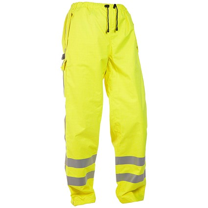 Hydrowear Miami Multi Simply No Sweat Flame Retardant Anti-Static Waterproof Trousers, Saturn Yellow, Large Hydrowear Miami Multi Simply No Sweat Flame Retardant Anti-Static Waterproof Trousers, Saturn Yellow, Large
