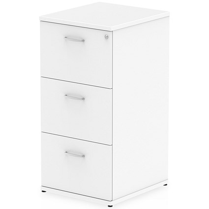 Impulse Foolscap Filing Cabinet, 3 Drawer, White