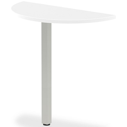 Impulse Conference D End, 800mm Wide, White