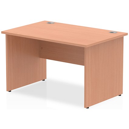 Impulse 1200mm Rectangular Desk, Panel End Leg, Beech