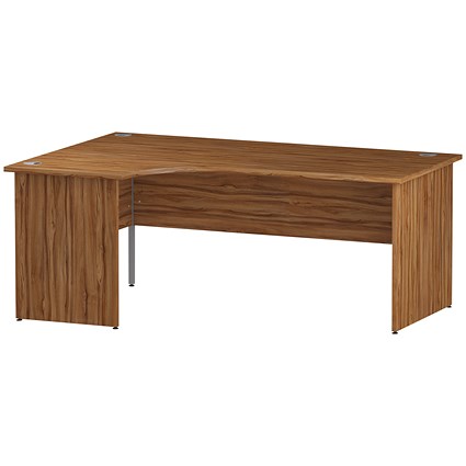 Impulse 1800mm Corner Desk, Left Hand, Panel End Leg, Walnut