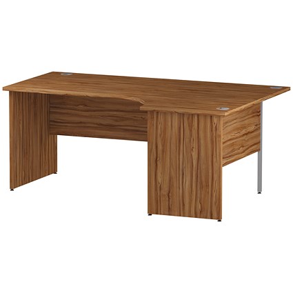 Impulse 1800mm Corner Desk, Right Hand, Panel End Leg, Walnut