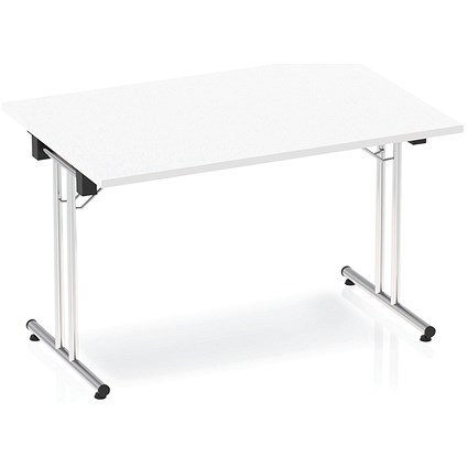 Impulse Rectangular Folding Table, 1200mm, White