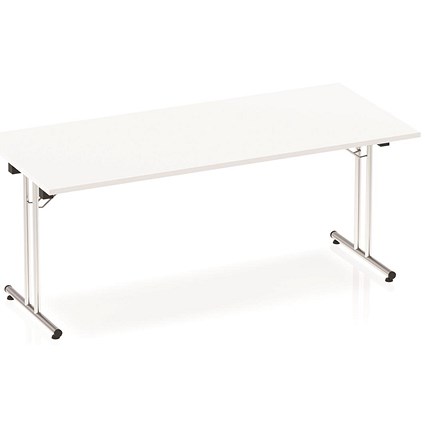 Impulse Rectangular Folding Table, 1800mm, White