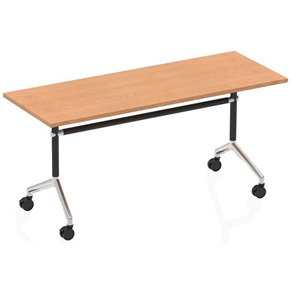 Impulse Rectangular Tilt Table, 1600mm Wide, Oak
