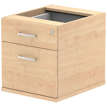 Impulse Fixed 2 Drawer Pedestal, Maple