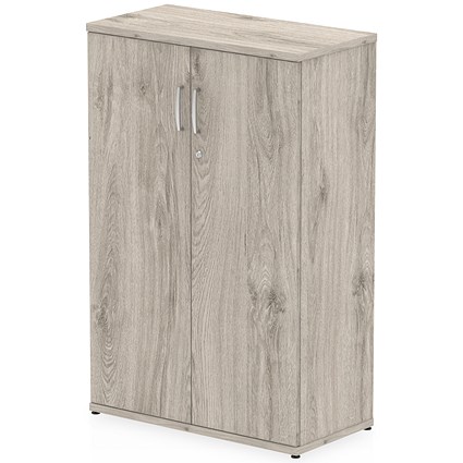 Impulse Medium Cupboard, 800x400x1200mm, Grey Oak