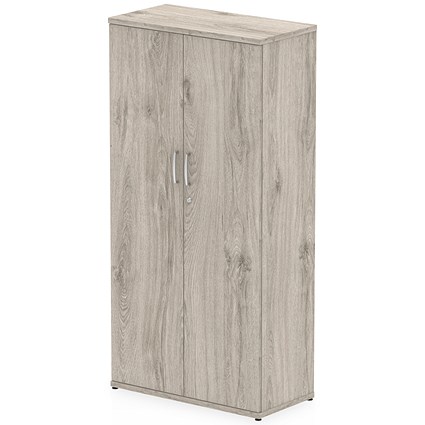 Impulse Tall Cupboard, 800x400x1600mm, Grey Oak