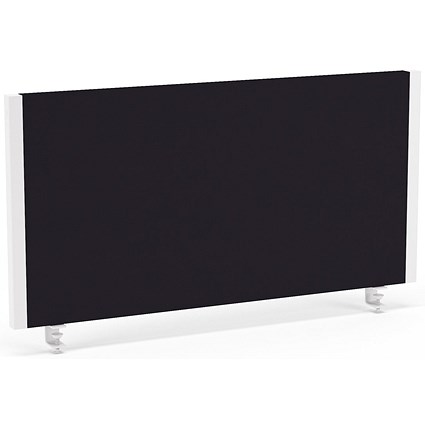 Impulse Evolve Desk Screen, 800x400mm, White Frame, Black