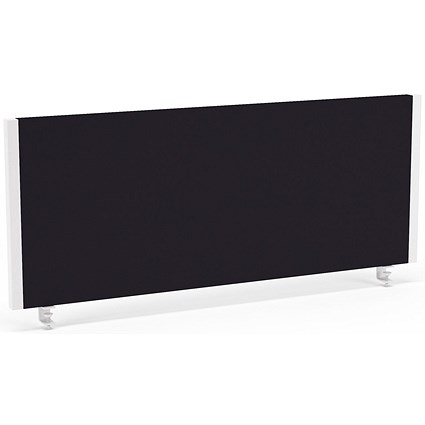 Impulse Evolve Desk Screen, 1000x400mm, White Frame, Black
