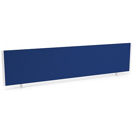 Impulse Evolve Desk Screen, 1800x400mm, White Frame, Blue Impulse Evolve Desk Screen, 1800x400mm, White Frame, Blue